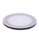 Ver imagem 1 de Sousplat Para Prato De Mesa Decorativo Branco Com Flores Em Rose 33 cm - D’Rossi
