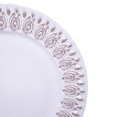 Ver imagem 3 de Sousplat Para Prato De Mesa Decorativo Branco Com Flores Em Rose 33 cm - D’Rossi