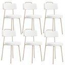 Ver imagem 1 de Kit 06 Cadeiras Decorativas Estofada Sala Jantar Barcelona Arena L02 Facto Branco - Lyam