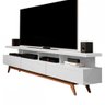 Rack para TV Até 70 Polegadas Vivare Wood 3 Gavetas Branco - Giga Móveis - 2