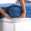 Ver imagem 3 de Jogo de Cama Lençol Solteiro Poá 100% Algodão Azul Marinho Estampado Bolinha Toque Macio 2 Peças