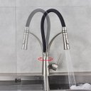 Ver imagem 5 de Torneira Cozinha Gourmet Flexível Monocomando Preta Cromada