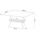 Ver imagem 4 de Mesa de Jantar 6 Lugares Celta Mel/cinza/grafite - Viero Móveis