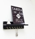 Ver imagem 1 de Porta Chaves com Prateleira Preto