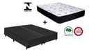 Ver imagem 3 de Cama Box Casal Bi Partida Preto + Colchão Mola Ensacada