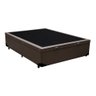 Base Box Baú Casal em Suede Marrom com Pistão a Gás -138x188 - 2