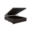 Base Box Baú Casal em Suede Marrom com Pistão a Gás -138x188 - 1