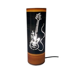 Abajur Luminária de Mesa Instrumentos Musicais Guitarra