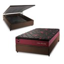 Ver imagem 1 de Conjunto Box Baú Casal Toronto Marrom 138x188x73 c/ Molas Ensacadas