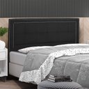 Ver imagem 1 de Cabeceira Cama Box King Grecia 195 Cm Suede Preto - MV Estofados Shop