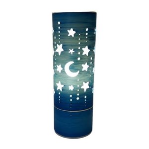 Abajur Luminária de Mesa Infantil Lua e Estrelas