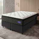 Ver imagem 2 de Cama Box Queen Colchão Ortopédico Titã Molas Ensacadas Pillow Top Hip Sleep