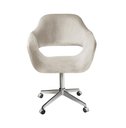 Ver imagem 1 de Poltrona Zara Base Giratória com Rodinhas Cor:Suede Bege 080
