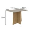Mesa de Jantar Celebrare 120cm e 4 Cadeiras Athenas Amêndoa/Off White/Linho Cinza - Móveis Lopas - 3