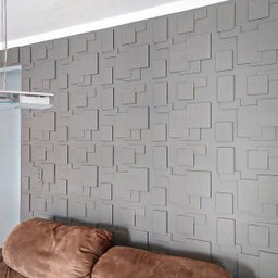 Revestimento 3D alto impacto para parede 50x50cm Geométrico - 5