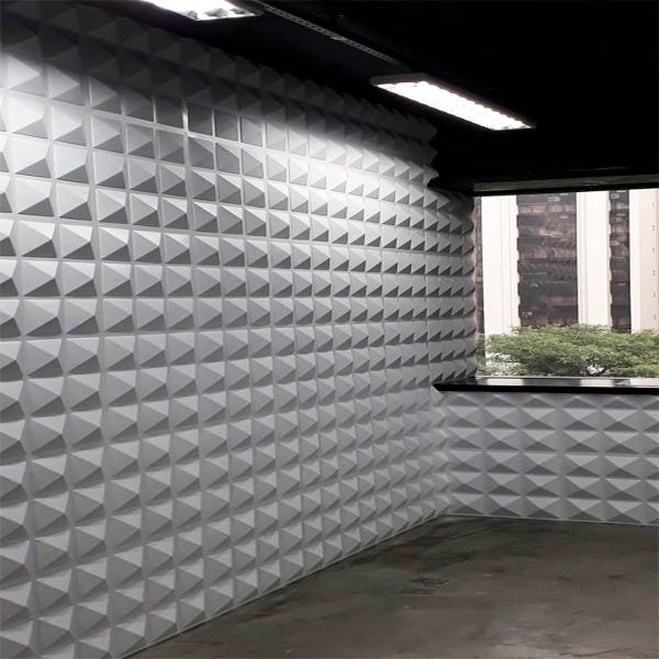 Revestimento 3D alto impacto para parede 50x50cm Prisma - 5