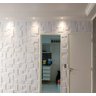 Revestimento 3D alto impacto para parede 50x50cm Quadratto - 5