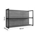 Ver imagem 2 de Cozinha Completa Versalis 3 Peças (1aéreo+1balcão+1complemento) C3p195 Freijo/cinza Argila -