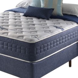 Conjunto Cama Box +colchão Queen Size com Molas Ensacadas e Espuma Visco Gel Blue Sea – Anjos - 7