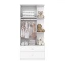 Ver imagem 3 de Quarto de Bebê Completo Dominó 2 Portas 6 Gavetas Branco - Pnr Móveis