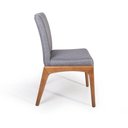 Ver imagem 3 de Conjunto 4 Cadeiras de Jantar Estofadas Sara Cinza Escuro