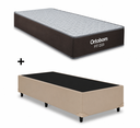 Ver imagem 1 de Cama Box Base Solteiro Bege Colchao Fit D33 Espuma 88x188 - Ortobom