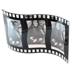 Porta Retrato 3 Fotos 10x15 de Vidro Filme Ondulado Square Pf-505 - 3