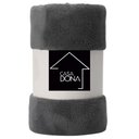 Ver imagem 3 de Cobertor Casal Manta Microfibra Fleece Cinza Escuro