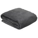 Ver imagem 2 de Cobertor Casal Manta Microfibra Fleece Cinza Escuro