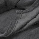 Ver imagem 4 de Cobertor Casal Manta Microfibra Fleece Cinza Escuro