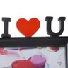 Porta Retrato para 2 Fotos 10x15 Square Preto I Love You Pf-1033po - 2