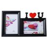 Porta Retrato para 2 Fotos 10x15 Square Preto I Love You Pf-1033po - 1
