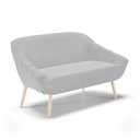 Ver imagem 7 de Kit 01 Namoradeira E 01 Poltrona Suede Natural Cinza
