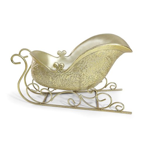 Trenó Natalino Imperial Decorativo 23x38cm