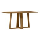 Ver imagem 3 de Conjunto Sala de Jantar Mesa Rubi 160x90 sem Vidro 6 Cadeiras Anitta Ype/suede Marrom