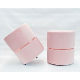 KIT 02 PUFFS ROSA CINTA ROSE GOLD - 1