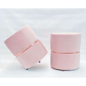 KIT 02 PUFFS ROSA CINTA ROSE GOLD