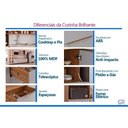 Ver mais imagens de Cristaleira Brilhante LED Reflecta 4 Portas 6 Prateleiras MDF com Iluminação Cinamomo MGM 140cm