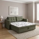 Ver imagem 1 de Sofá-Cama 2 Lugares com Porta Copo e USB Lua