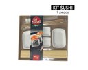 Ver imagem 1 de Conjunto para Sushi com 2 Pares de Hashi Palito + Enrolador e Acessorios 9 Pecas