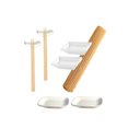 Ver imagem 3 de Conjunto para Sushi com 2 Pares de Hashi Palito + Enrolador e Acessorios 9 Pecas