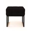Ver mais imagens de Poltrona Sala e Puff Decorativo Industrial Elisa Suede Preto D03 - D’Rossi