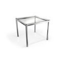 Ver imagem 1 de Mesa Reno Cromada com Tampo de Vidro Incolor 90cm