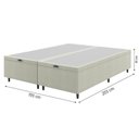 Ver imagem 2 de Cama Box com Baú King 1,93m Prince Suede Bege Bege