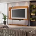 Ver imagem 2 de Home Dominus para Tv até 65” C/led Ripado e Pés Metálicos:cinamomo Off