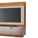 Ver imagem 3 de Home Dominus para Tv até 65” C/led Ripado e Pés Metálicos:cinamomo Off