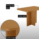 Ver imagem 3 de Mesa de Jantar Olimpia 120cm Tampo MDF Canto Copo Laminado com 4 Cadeiras Lira