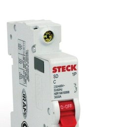 Disjuntor 50 Amperes Din Unipolar Steck - 4