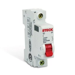 Disjuntor 50 Amperes Din Unipolar Steck - 1