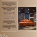 Ver imagem 7 de Sofá 2 Lugares Orgânico Curvo Feijão Palazzo Boucle Almofadas Sofá na Caixa Sala Recepção Clinicas N